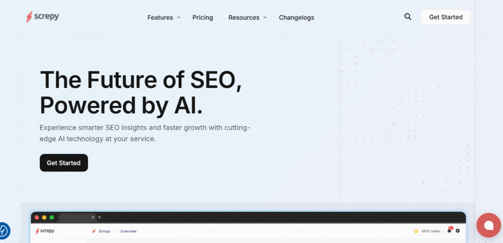 Screpy b2b SaaS SEO tool